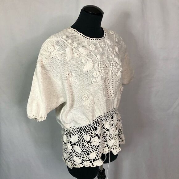 Vintage Shenanigans Cottage Core Knit Sweater - Women’s L - Picture 3 of 7